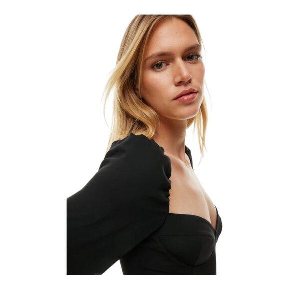 Aritzia Wilfred Novella Puff-Sleeve Mini Dress - Picture 4 of 8